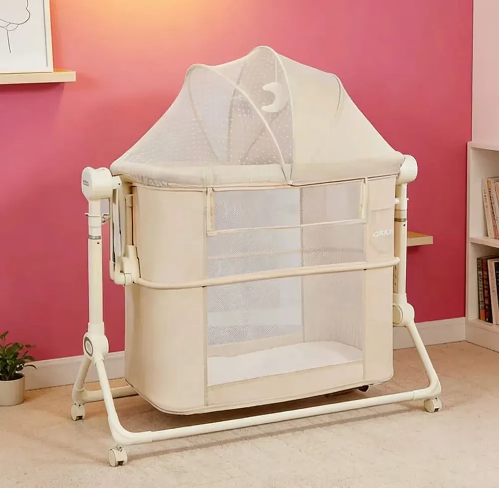 Berceau électrique Cool Baby Cododo - Balancelle 4 en 1, Beige
