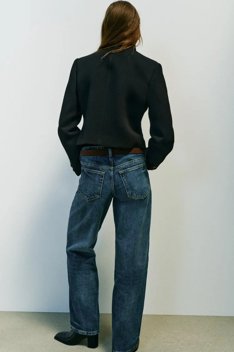Blouson croisé court - Noir, Tailles du XS au L - photo 3