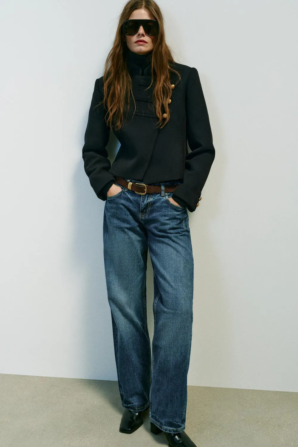 Blouson croisé court - Noir, Tailles du XS au L - photo 2
