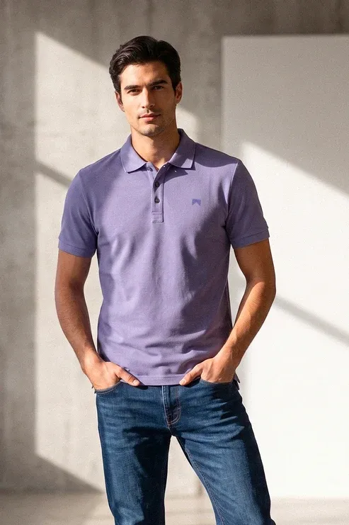 Polo Keito Zomi - Mauve, Tailles du S au 2XL