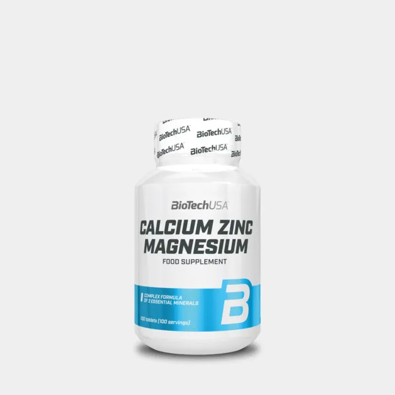 Calcium Zinc Magnesium Biotech USA - 100 Tabs
