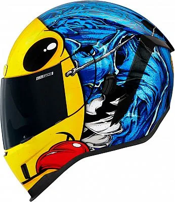 Casque Moto intégral Icon Airform Brozak MIPS - Bleu ou rouge, Tailles du XS au 3XL