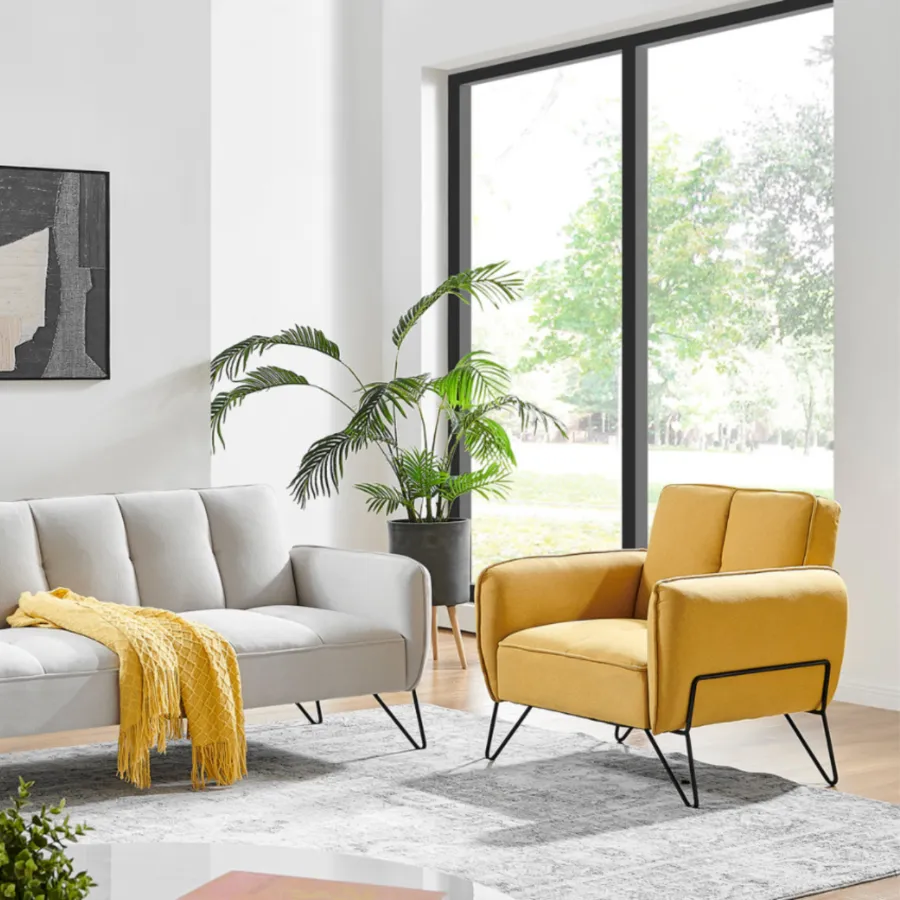 Fauteuil Donna - Jaune - photo 2