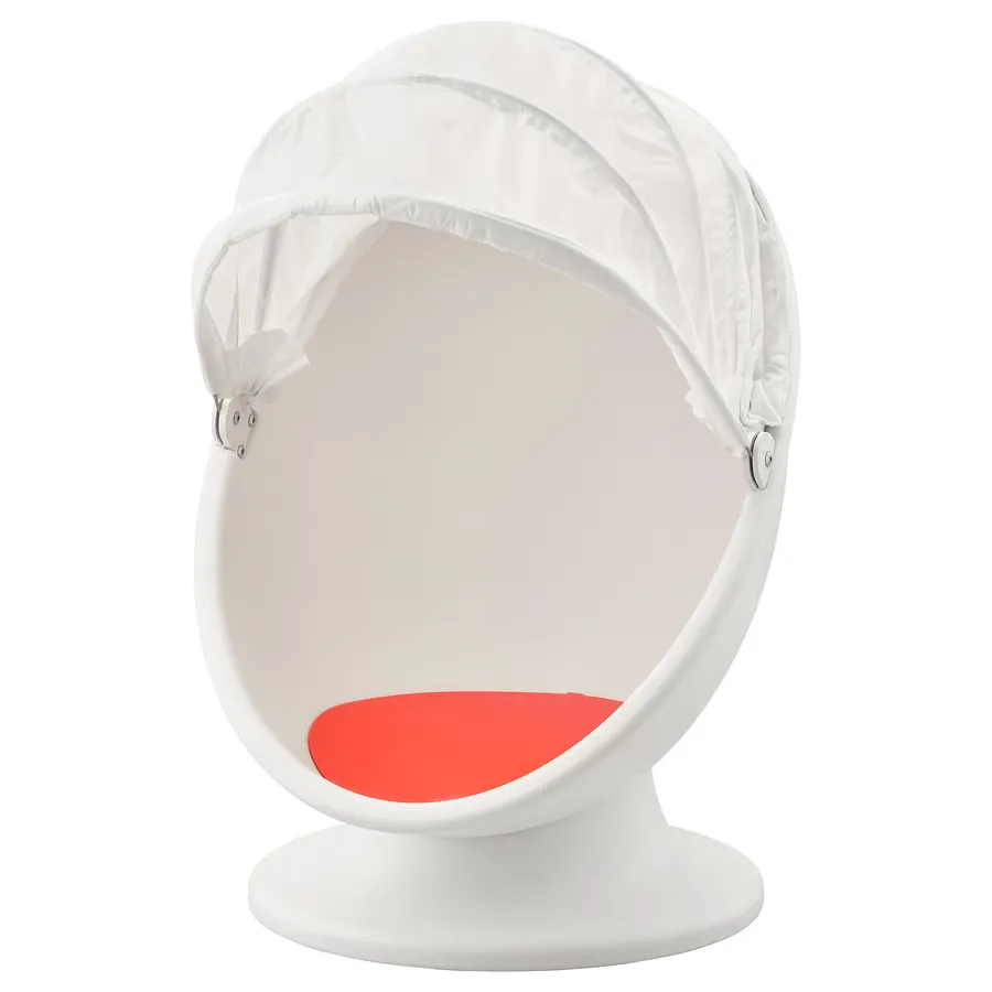 Fauteuil pivotant Ikea Ps Lömsk - Blanc/rouge
