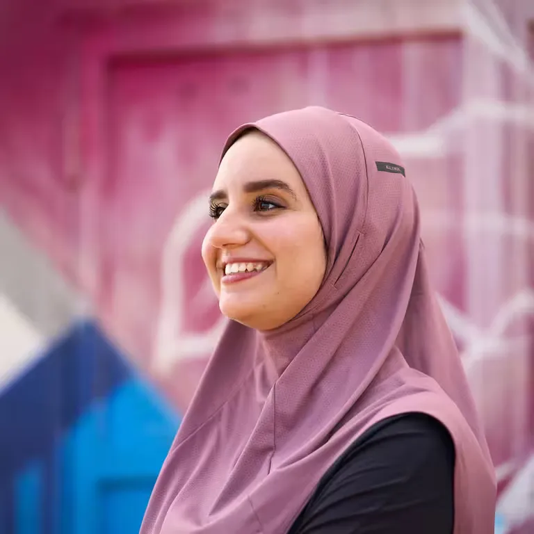 Hijab Running Kiprun - Violet, Tailles du XS au L