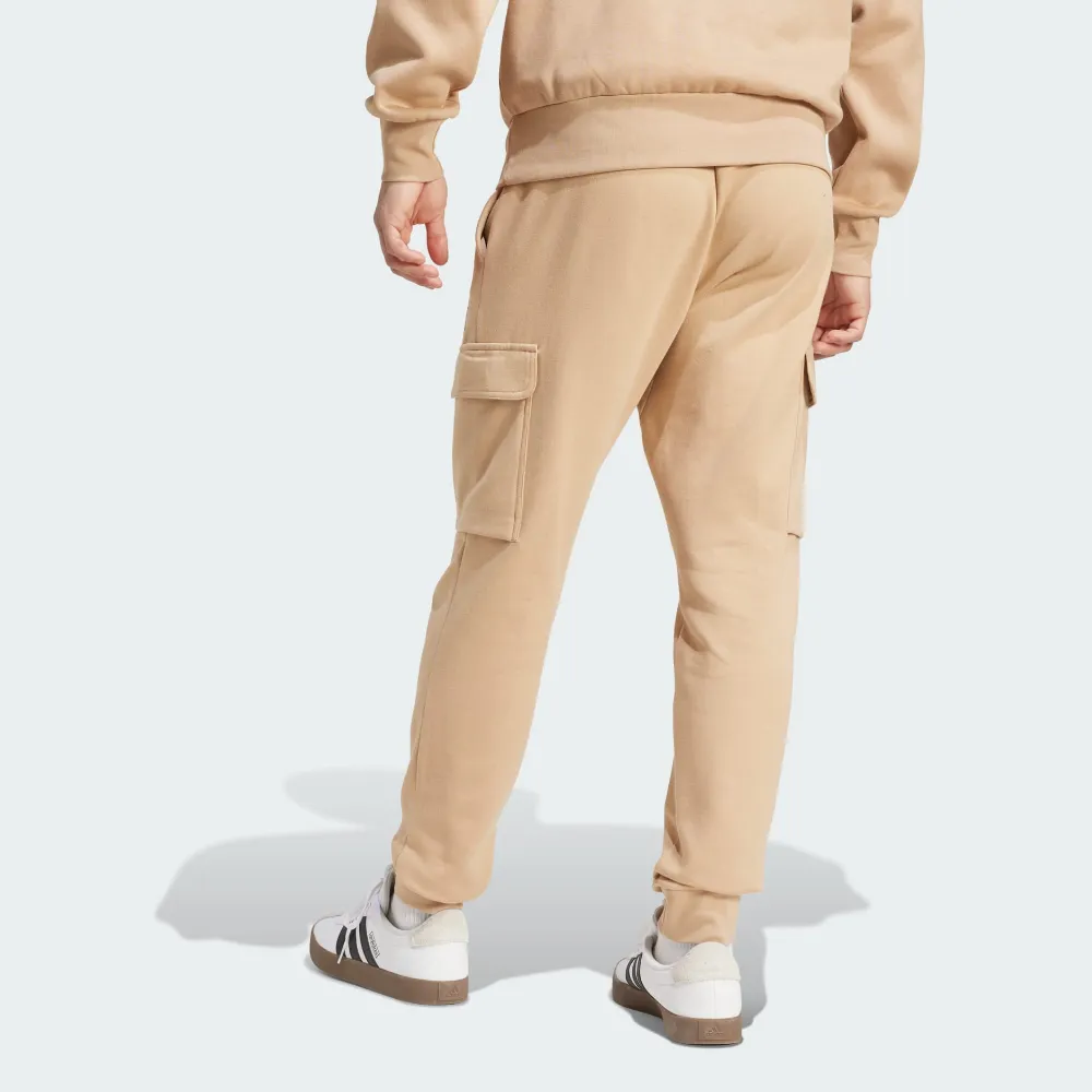 Pantalon cargo molleton Adidas Essentials Feelcozy - Warm sandstone, Taille M ou L - photo 2
