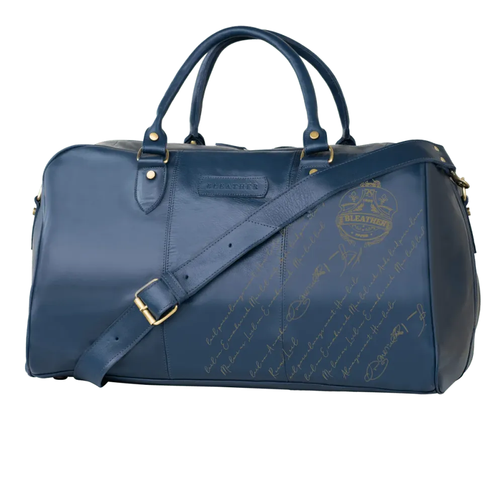 Sac de Voyage Bleather London The Aristocrat - En cuir, Gravé, Plusieurs coloris disponibles - photo 3