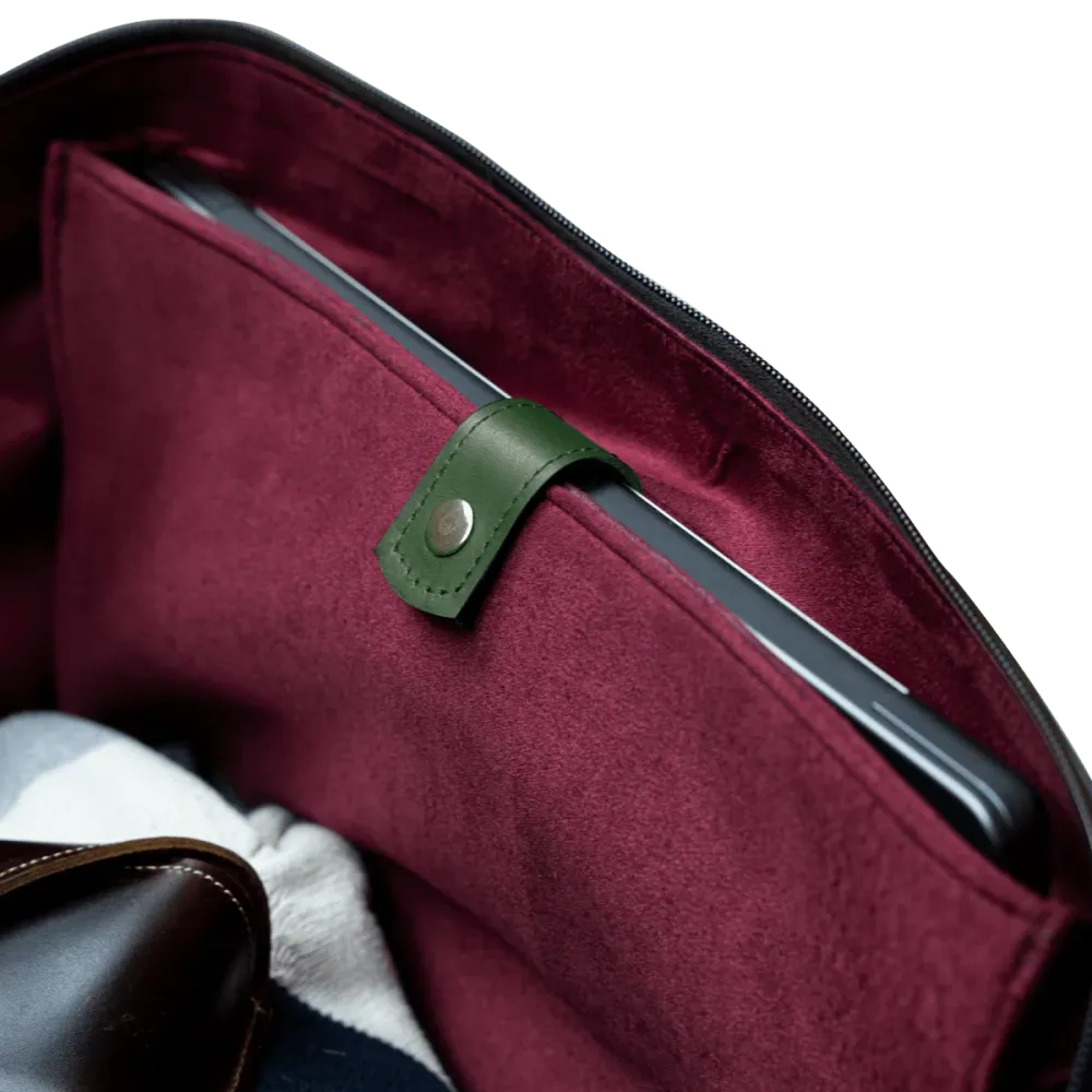 Sac de Voyage Bleather London The Aristocrat - En cuir, Gravé, Plusieurs coloris disponibles - photo 5