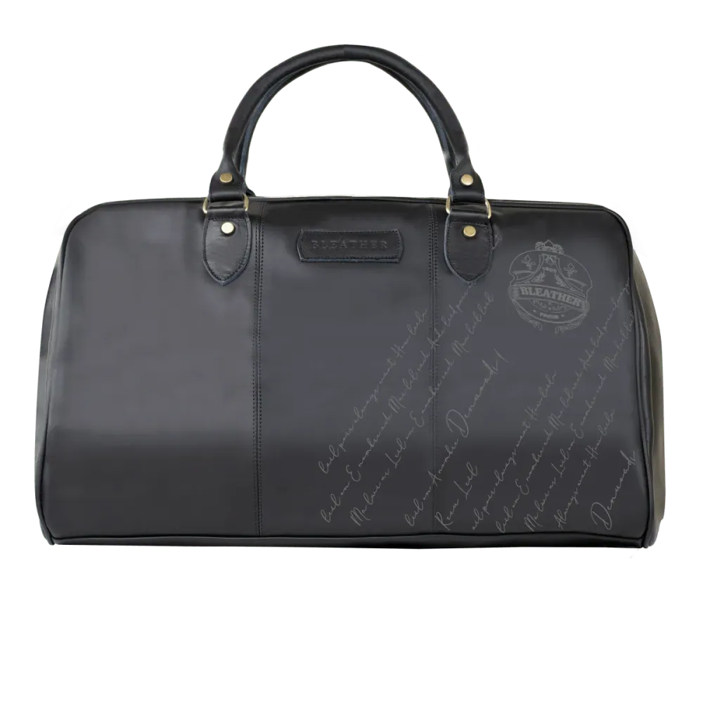 Sac de Voyage Bleather London The Aristocrat - En cuir, Gravé, Plusieurs coloris disponibles