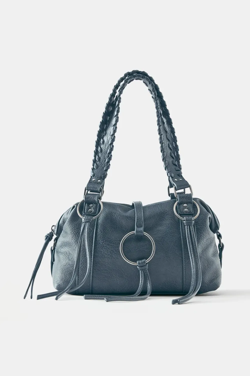 Sac porté épaule à anneaux - Bleu ou kaki