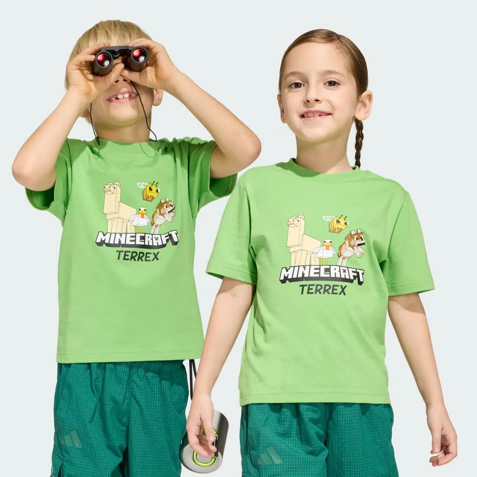T-shirt Adidas Minecraft Terrex - Menthe ou lime, Tailles de 5 à 16 ans - photo 2