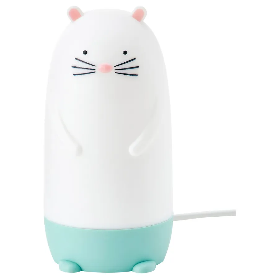 Veilleuse à LED Spiken - Forme de loutre multicolore, 13 cm