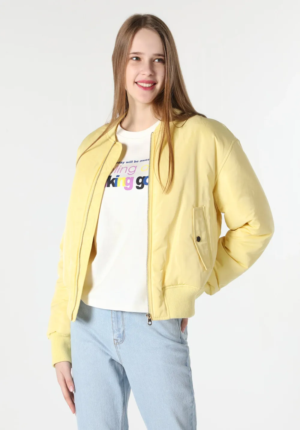 Veste Colin's Regular Fit - Jaune, Tailles du XS au L
