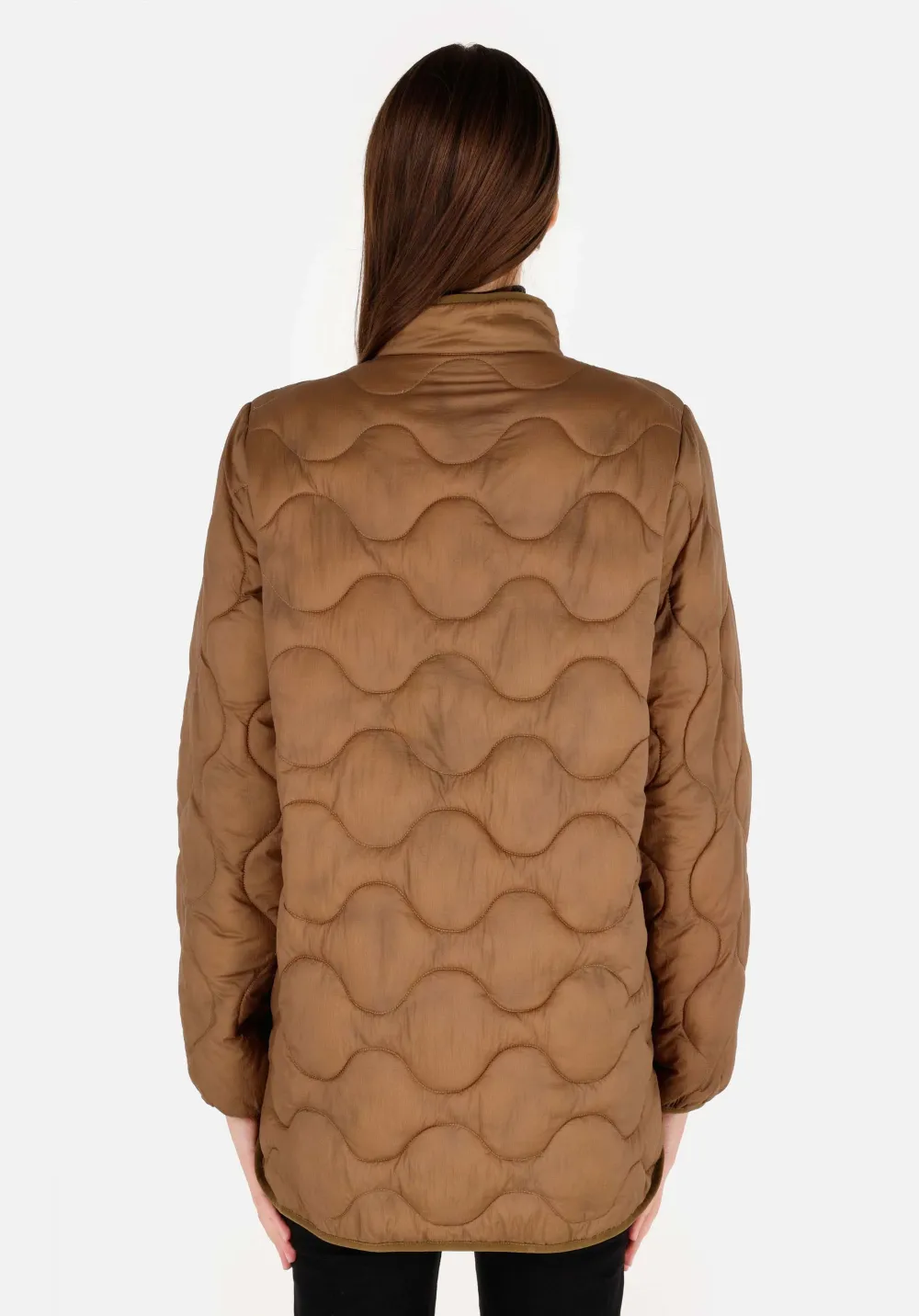 Veste femme Matelassé manches longues - Marron, Regular Fit - Taille XS - photo 2